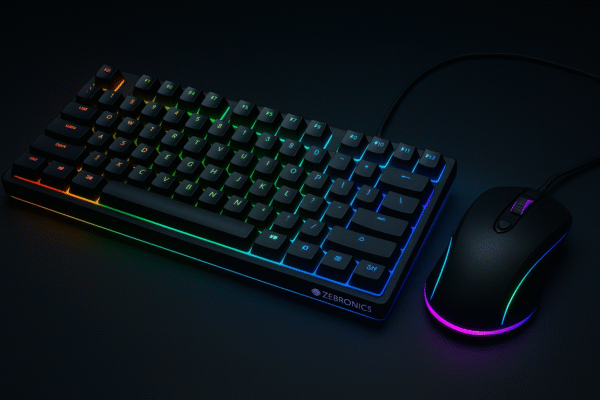 Gaming Keyboard Mouse Zebronics Machenical Keybourd mouse With RGB Diffrent Colours